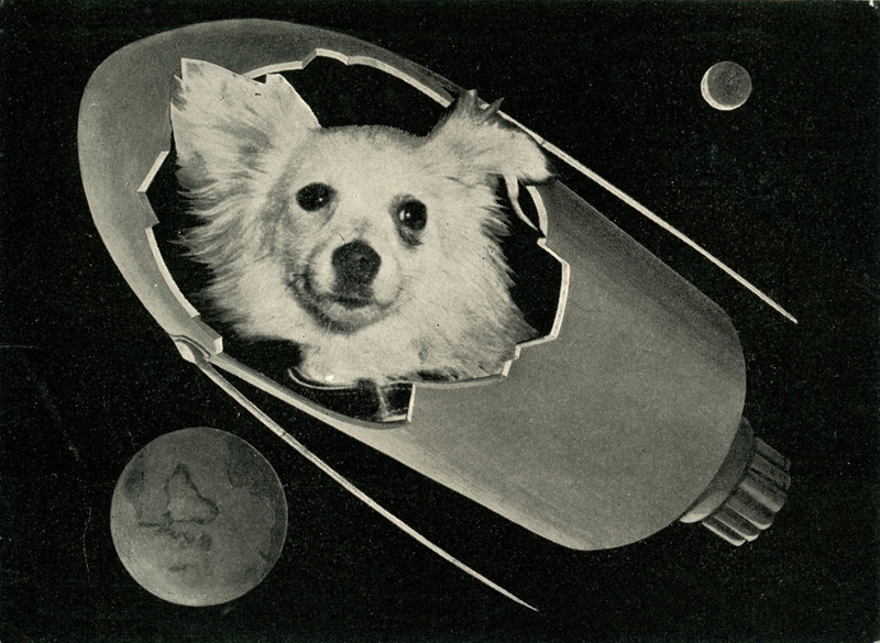 Illustration for article titled Vintage Memorabilia Celebrates The Soviet Union's Cosmonaut Dogs